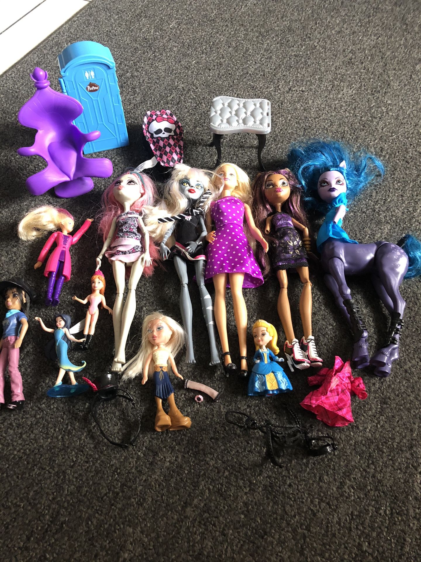 Barbie and doll set