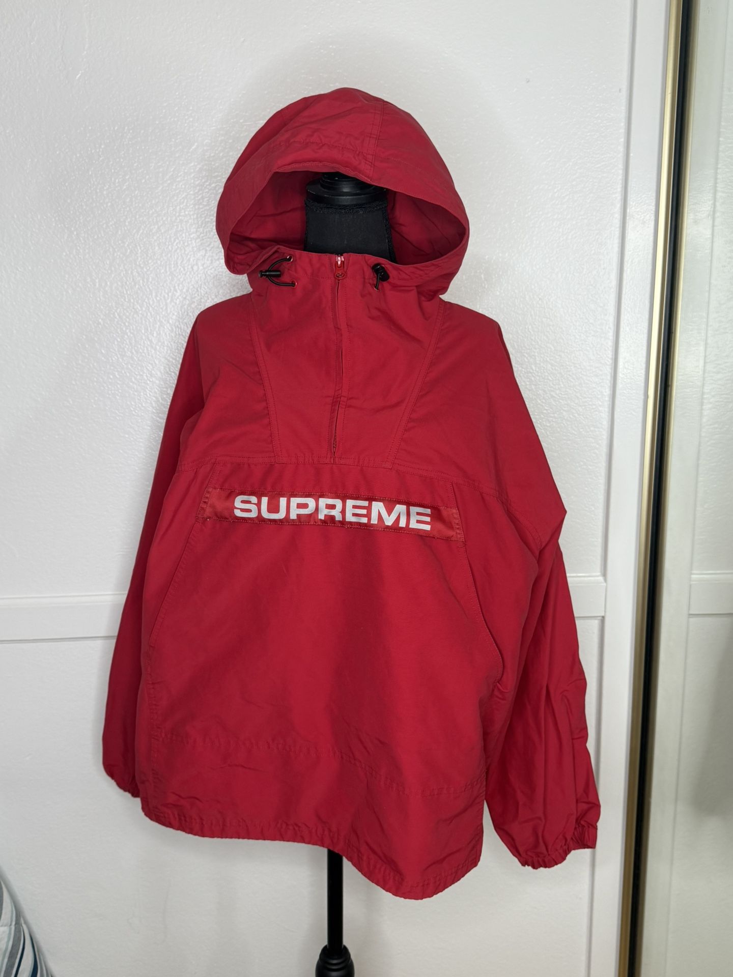 Supreme Heavy Nylon Anorak F/19 'Red'