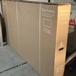 75 Inch Frame Samsung Smart TV 4K UHD Qled with 120 Hz refresh rate.  Brand new In the box