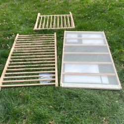 Baby crib, all wood