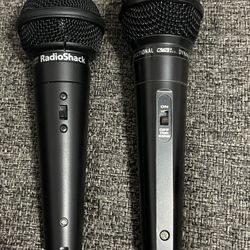 Two working microphones only RadioShack highball dynamic 600