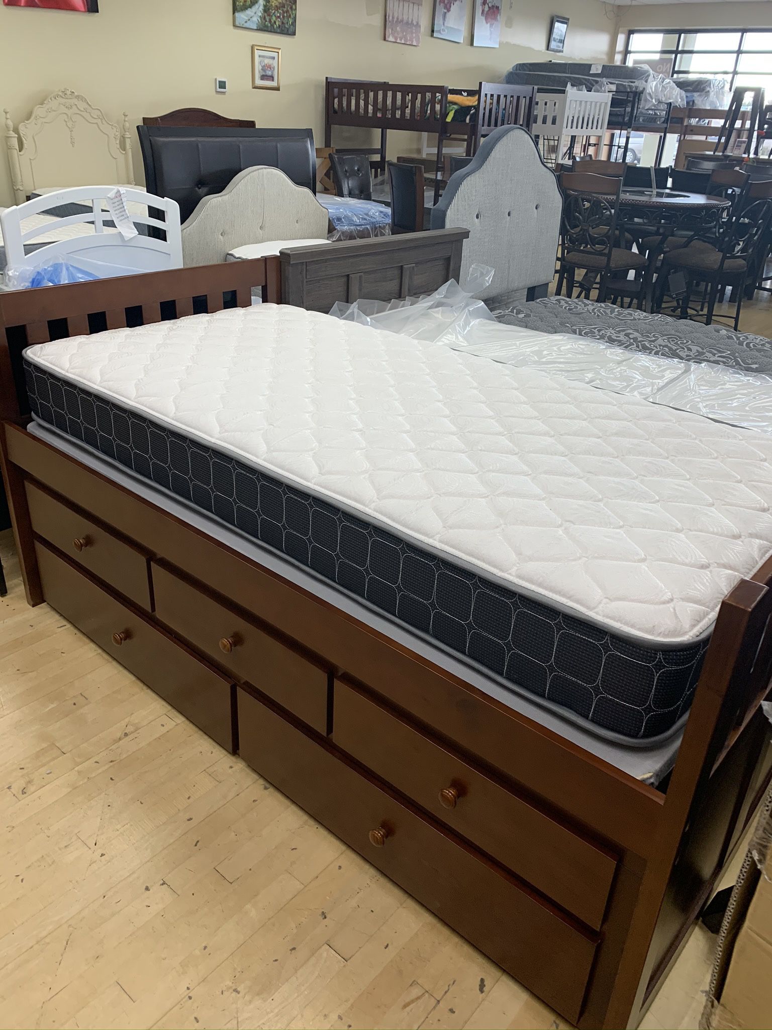 Twin Over Twin Trundle Bed On Sale