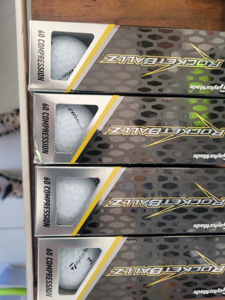 New TaylorMade RocketBallz 60 Compression • 1 Dozen Golf Balls
