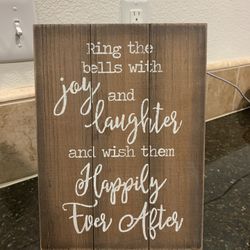 Wedding Sign & Bells 