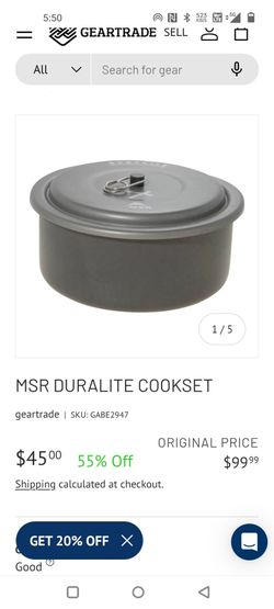 MSR duralite mini  camping cookware