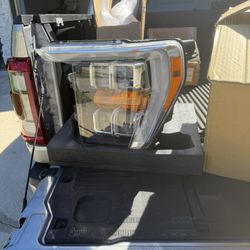 For 2021-2022 Ford F150 XLT Lariat Quad Headlights Headlamps LED Driver Side