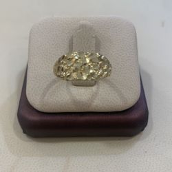10 K Solid Nugget Ring 9.5 Size
