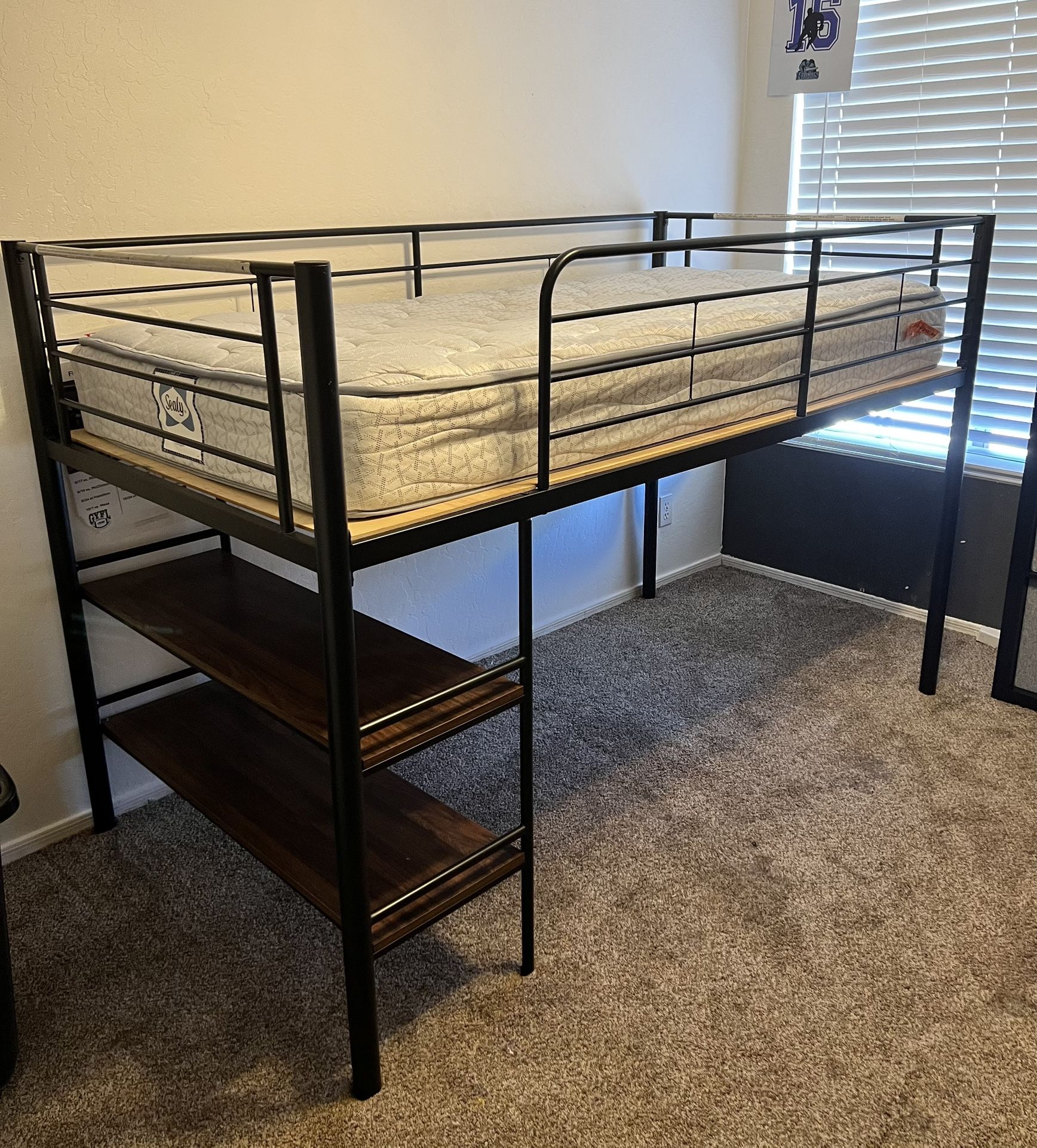 Metal Twin Loft Bed