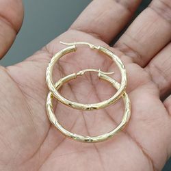 10kt Gold Hoop Earring For Women