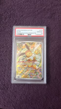 PSA 10 Eevee prismatic evolutions ETB promo 173