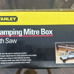 STANLEY  CLAMPING MITRE BOX WITH SAW