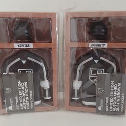 Set of 2 LOS ANGELES KINGS DREW DOUGHTY NHL HOCKEY MINI LOCKER SERIES