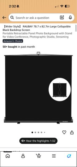 Black Backdrop Screen (2 Available)