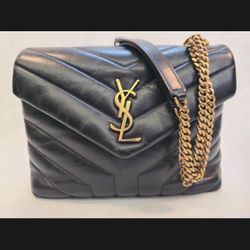 Saint Laurent Loulou Small Black Shoulder Bag