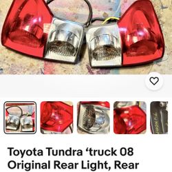 Toyota Tundra ‘08 Rear Lights Set. 