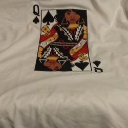 Brand New Queen Of Spade T-shirt Size Extra Large White In Color