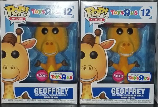 FUNKO POP TOYS R US EXCLUSIVE FLOCKED GEOFFREY LOT OF 2 for Sale in Wesley Chapel, FL - OfferUp