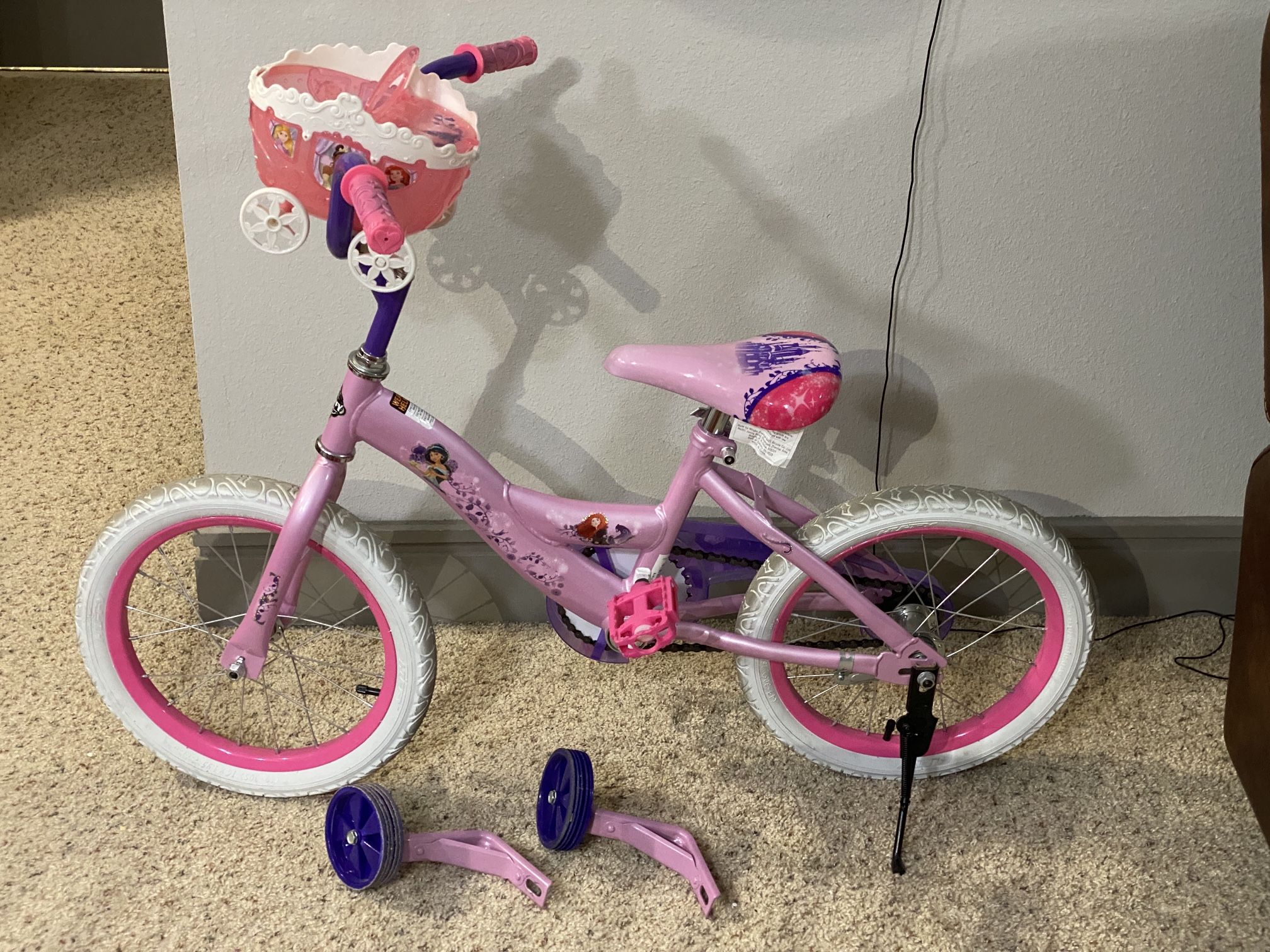 Huffy Disney Princess 16" Kids Bike - Pink
