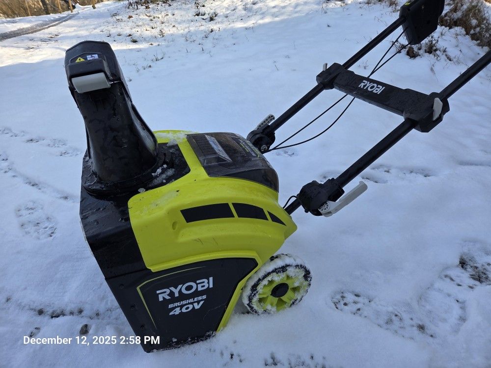 Ryobi 40v Snow Blower
