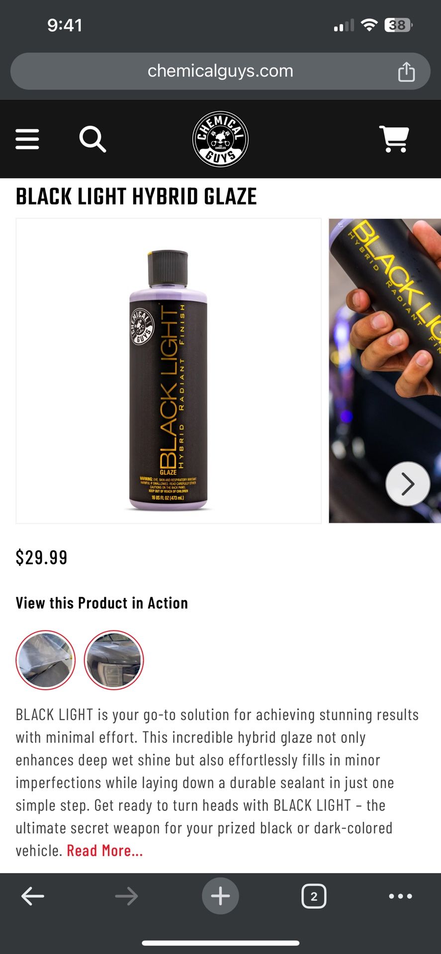 Chemical guys Black light Car Kit for Sale in Santa Clarita, CA OfferUp