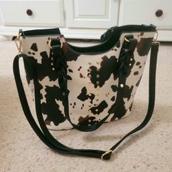 Cow Print Purse