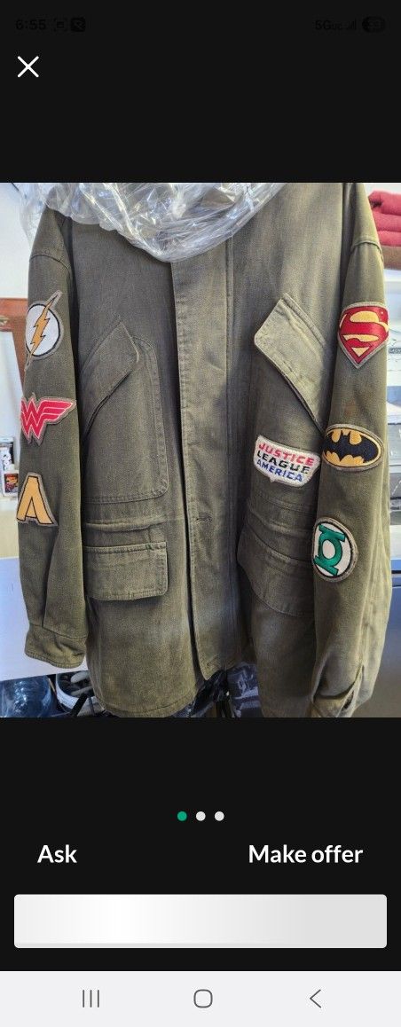 DC Rare Jacket Only 500 Made Size Large But Fits Like Xl