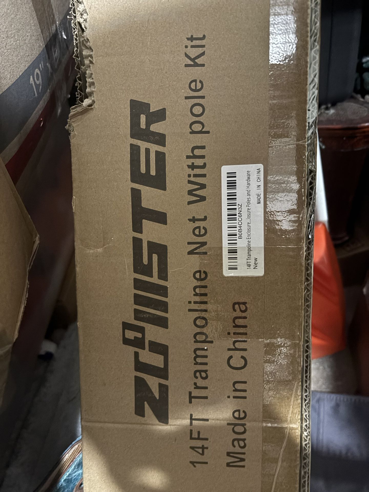 * NEW* Zoomster Trampoline Net And Pole Set 14ft