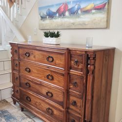 IMPORTED SOLID WOOD DRESSER 12 DRAWERS DELIVERY AVAILABLE