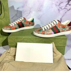 👟 Gucci Ace GG Strawberry Sneakers – Sizes 6.5 & 7 Ready for Pickup!