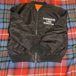 Assholes Live Forever Bomber Jacket