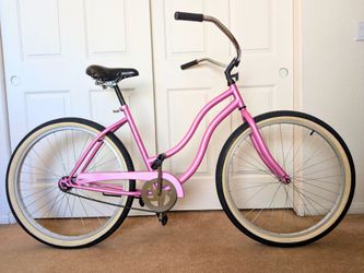 26" Pink Beach Cruiser Bike