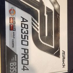 Asrock AB350 PRO4 AM4 Motherboard