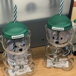 Two-Piece Starbucks Bear Cup 