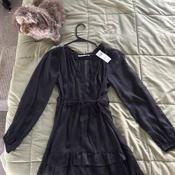 Abercrombie Black Layered Dress