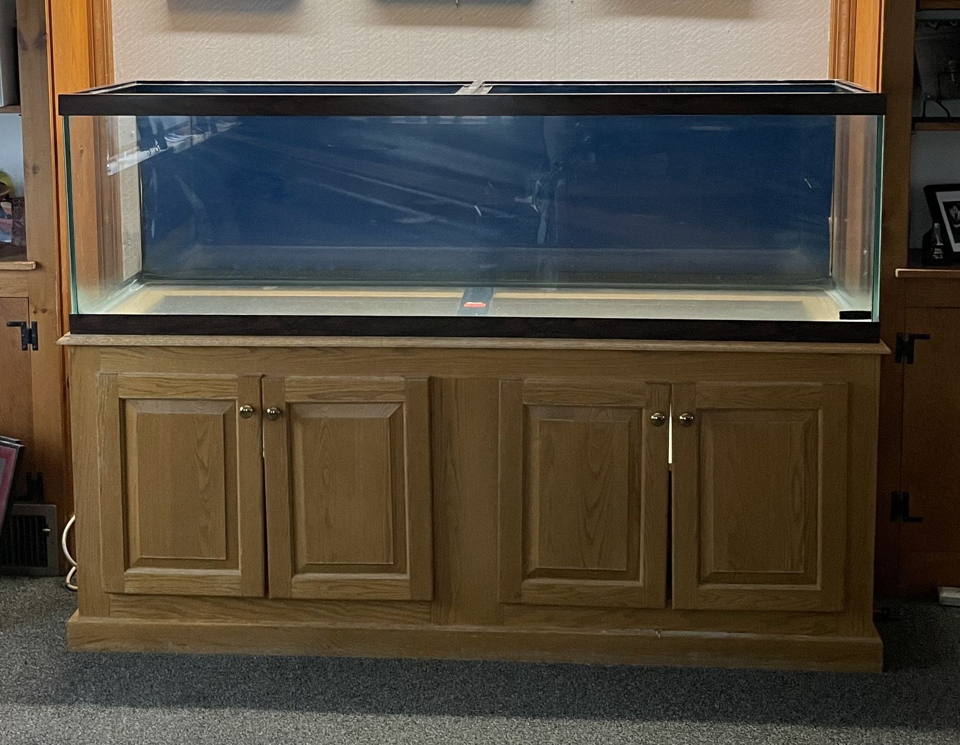 130 Gallon Fish Tank With Cabinet