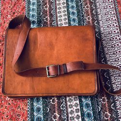 New Leather Book And Computer Over-the-Shoulder Bag