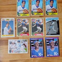 Lot Of 10 Baseball Cards - 3 Rated Rookies, 5 Future Stars