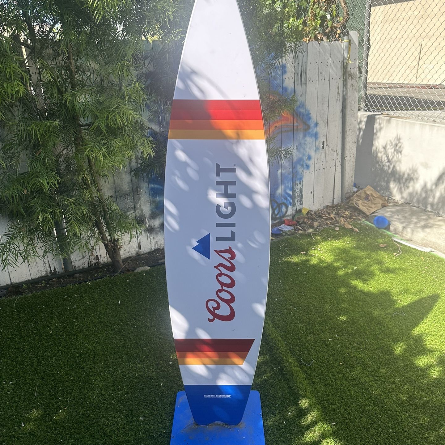 Coors Lite X Aviator Nation Surfboard Decoration Cutout