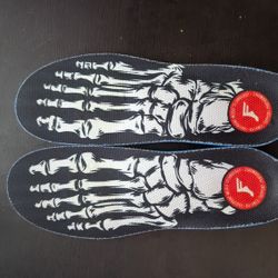 FP Insoles Kingfoam Orthotic Fluidx2 size 10 /10.5 black skeleton 