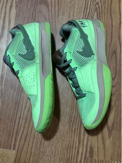 Nike Ja Morant Green Zombie DX2482 Size 9.5 Men's Neon Green Shoes Sneakers