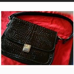 Beautiful Vera Pelle Vintage Handbag Crocodile Authentic 1980s