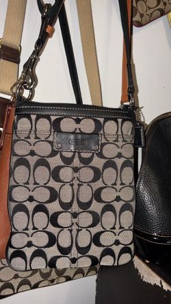 Coach jacquard black crossbody
