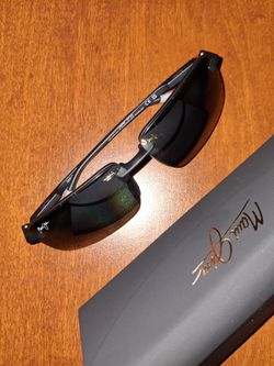 Maui Jim Laulima Golf Polarized Sunglasses Black Frame