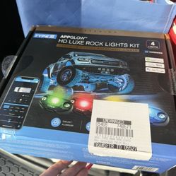 Type S Smart Wheel Well Rock Light (APPGLOW™ HD LUXE ROCK LIGHTS KIT) 4 New In Box