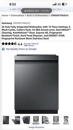 Samsung Dishwasher