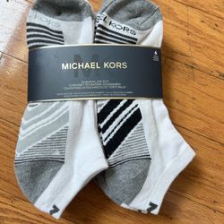 NWT Michael Kors men’s cushion low cut socks 6 pairs 