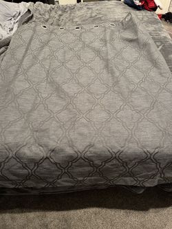 Set of 4 panel black out curtains 50”x63”