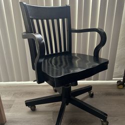 Black Wooden Chair (Vintage)