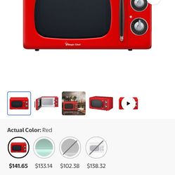 Magic Chef Microwave - Red