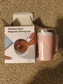 14 oz Rechargeable Self Stirring Coffee Mug PINK